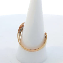 画像をギャラリービューアに読み込む, K18/Pt900<br />ダイヤモンドスリーカラーウェーブリング