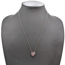 画像をギャラリービューアに読み込む, K18WG<br />ピンクサファイア×ブラックダイヤモンド キャットネックレス