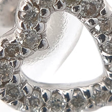 画像をギャラリービューアに読み込む, K18WG<br />ダイヤモンドハートピアス