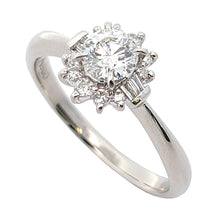 画像をギャラリービューアに読み込む, Pt900<br />ダイヤモンドリング