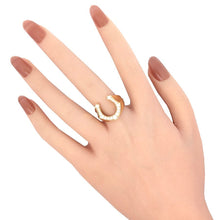 画像をギャラリービューアに読み込む, K18<br />ダイヤモンドホースシューリング