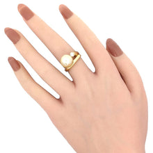 画像をギャラリービューアに読み込む, K18<br />ゴールデンパール×ダイヤモンド リング