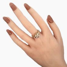 画像をギャラリービューアに読み込む, K18<br />ダイヤモンドクローバーリング