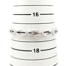 画像をギャラリービューアに読み込む, K18<br />ダイヤモンドチェーンモチーフブレスレット