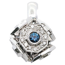 画像をギャラリービューアに読み込む, K18<br />サファイア×ダイヤモンド 2WAYペンダント