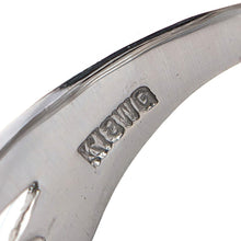 画像をギャラリービューアに読み込む, K18WG<br />ダイヤモンドスネークリング