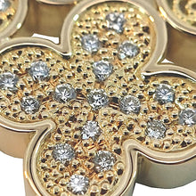 画像をギャラリービューアに読み込む, K18<br />ダイヤモンドフラワーペンダント