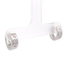 画像をギャラリービューアに読み込む, K18WG<br />ダイヤモンドフープピアス