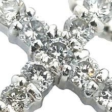画像をギャラリービューアに読み込む, Pt850<br />ダイヤモンドクロスネックレス