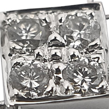 画像をギャラリービューアに読み込む, K18/Pt850<br />ダイヤモンドスクエアネックレス