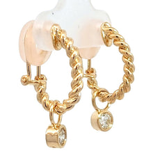 画像をギャラリービューアに読み込む, K18<br />ダイヤモンドドロップイヤリング