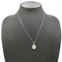 画像をギャラリービューアに読み込む, K18WG<br />クンツァイト×ダイヤモンド フラワーシルエットネックレス