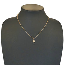 画像をギャラリービューアに読み込む, K18<br />ダイヤモンドフラワーネックレス