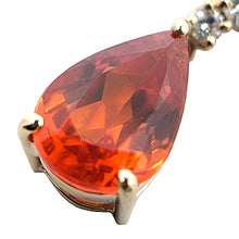 画像をギャラリービューアに読み込む, K18<br />スペサタイトガーネット×ダイヤモンド ドロップネックレス