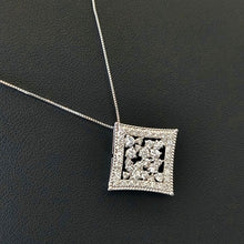 画像をギャラリービューアに読み込む, Pt900/Pt850<br />ダイヤモンドネックレス
