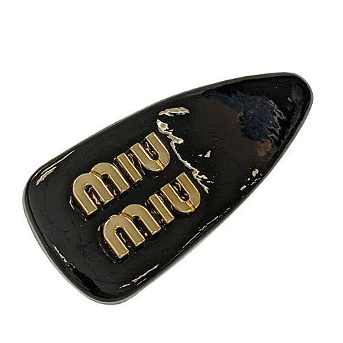 【MiuMiu】パテントレザー ヘアクリップ MIUMIUパテントレザー ヘアクリップ – REFLETオンラインショップ