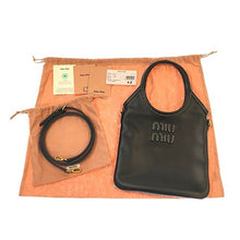 画像をギャラリービューアに読み込む, MIUMIU<br >アイビー レザー ハンドバッグ