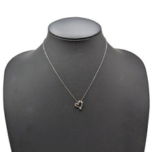 画像をギャラリービューアに読み込む, K18WG<br />ダイヤモンドハートネックレス