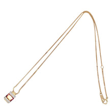 画像をギャラリービューアに読み込む, K18/Pt900<br />ピンクトルマリン×ダイヤモンド スクエアネックレス