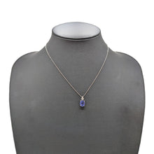 画像をギャラリービューアに読み込む, Pt900/Pt850<br />タンザナイト×ダイヤモンド ネックレス