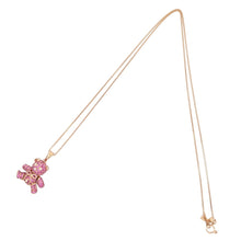 画像をギャラリービューアに読み込む, K18<br />サファイア×ダイヤモンド テディベアネックレス