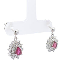 画像をギャラリービューアに読み込む, K14WG<br />ルビー×ダイヤモンド ピアス