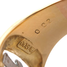 画像をギャラリービューアに読み込む, K18/Pt900<br />ダイヤモンドエレファントリング