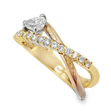 画像をギャラリービューアに読み込む, K18/Pt900<br />ダイヤモンドリング