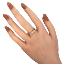 画像をギャラリービューアに読み込む, K18<br />ダイヤモンドリボンリング