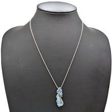 画像をギャラリービューアに読み込む, K18WG<br />ウォーターオパール×トルマリン×ダイヤモンド ネックレス