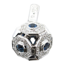 画像をギャラリービューアに読み込む, K18<br />サファイア×ダイヤモンド 2WAYペンダント