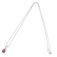 画像をギャラリービューアに読み込む, K18WG/750<br />オレンジサファイア×ダイヤモンド ネックレス