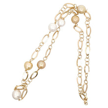 画像をギャラリービューアに読み込む, K18<br />パールチェーンネックレス