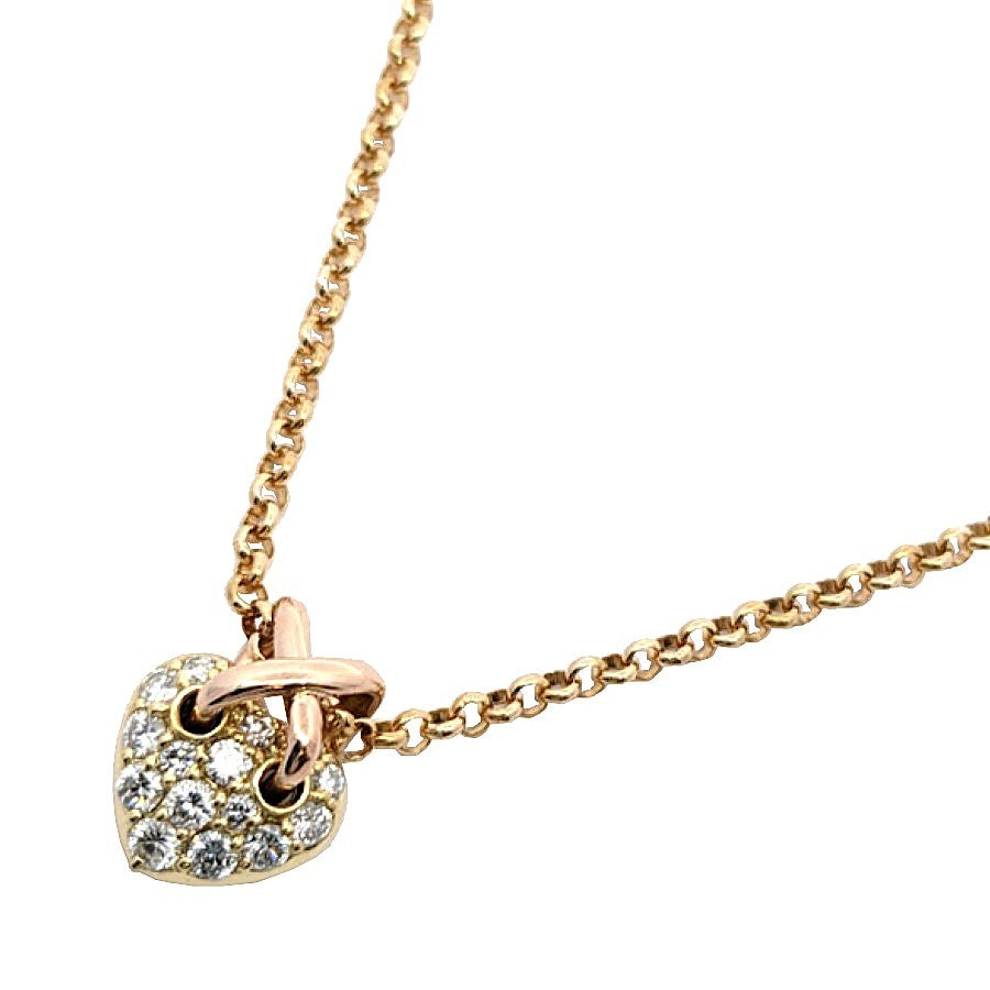 agete k18 パヴェダイヤハートネックレス agete k18 パヴェダイヤハートネックレス K18ダイヤモンド