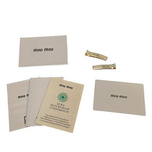 画像をギャラリービューアに読み込む, MIUMIU&lt;br &gt;ヘアクリップ
