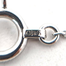 画像をギャラリービューアに読み込む, K18WG<br />ダイヤモンドリボンネックレス
