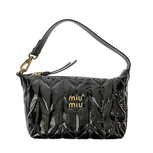 MIUMIU<br >パテントレザー ショルダーバッグ