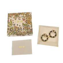画像をギャラリービューアに読み込む, Christian Dior<br >CDロゴ サークルピアス
