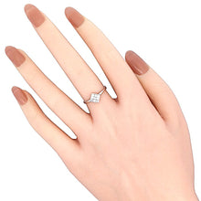 画像をギャラリービューアに読み込む, K18WG<br />ダイヤモンドスクエアリング
