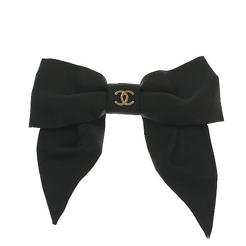 CHANEL<br >リボン ヘアバレッタ