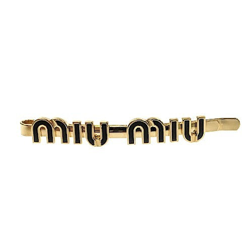 MIUMIU<br >エナメルメタル ヘアクリップ