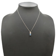 画像をギャラリービューアに読み込む, Pt850/Pt900&lt;br /&gt;アクアマリン×ダイヤモンド ネックレス
