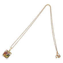 画像をギャラリービューアに読み込む, K18&lt;br /&gt;ガーネット×サファイア×ペリドット×ダイヤモンド スクエアネックレス
