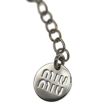 画像をギャラリービューアに読み込む, MIUMIU&lt;br &gt;クリスタル ロゴ ブレスレット
