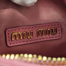 画像をギャラリービューアに読み込む, MIUMIU<br >ワンダー マテラッセレザー ホーボー ミニバッグ
