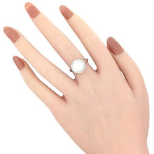 画像をギャラリービューアに読み込む, Pt900&lt;br /&gt;パール×ダイヤモンド リング
