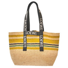 画像をギャラリービューアに読み込む, LOEWE<br >フォールド ショッパー ラフィア

