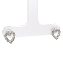 画像をギャラリービューアに読み込む, K18WG<br />ダイヤモンドハートピアス
