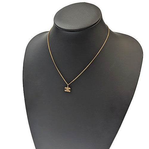 CELINE トリオンフネックレス CELINE☆スパークルネックレストリオンフxストラス (CELINE/ネックレス