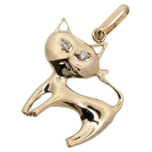 画像をギャラリービューアに読み込む, K18&lt;br /&gt;ダイヤモンドキャットペンダント
